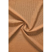 Custom Linesta Linen Light Filtering S-Fold Single Panel Curtain & Track Set